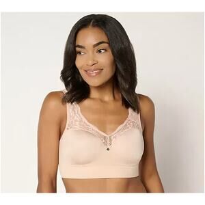 Breezies Natural Curves Seamless Wirefree Contour Bra Sunbeige 40 C A689816